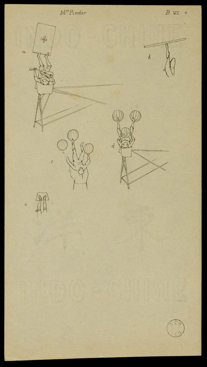 partie d'un ensemble de dessins Mlle Pinder 1968.102.2430 Photo Mucem