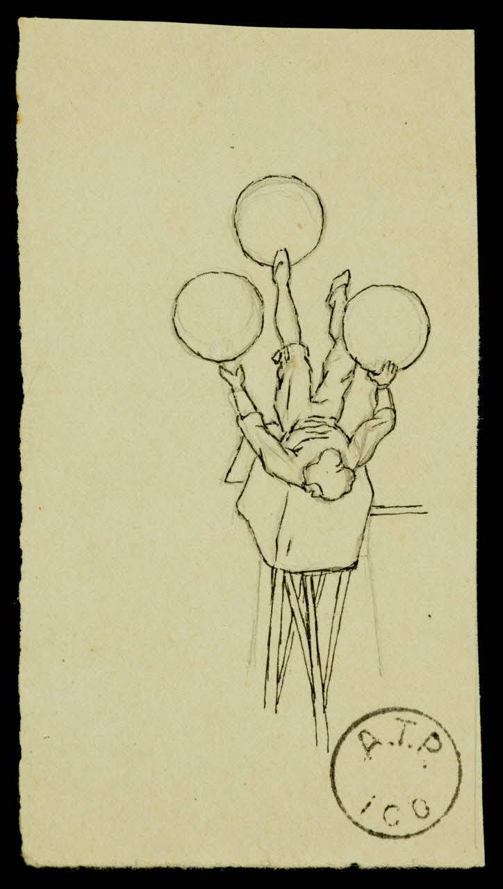 partie d'un ensemble de dessins Mlle Pinder 1968.102.2431.1 Photo Mucem