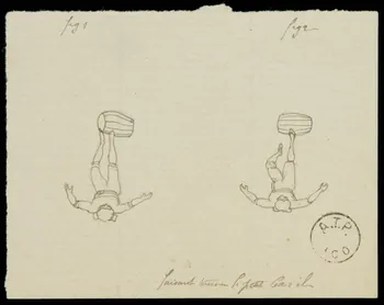 partie d'un ensemble de dessins faisant tourner le petit baril 1968.102.2431.5 Photo Mucem