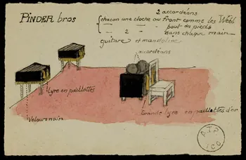 partie d'un ensemble de dessins Pinder bros 1968.102.2434.2 Photo Mucem