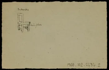 partie d'un ensemble de dessins Pinder bros 1968.102.2434.2  Photo Mucem