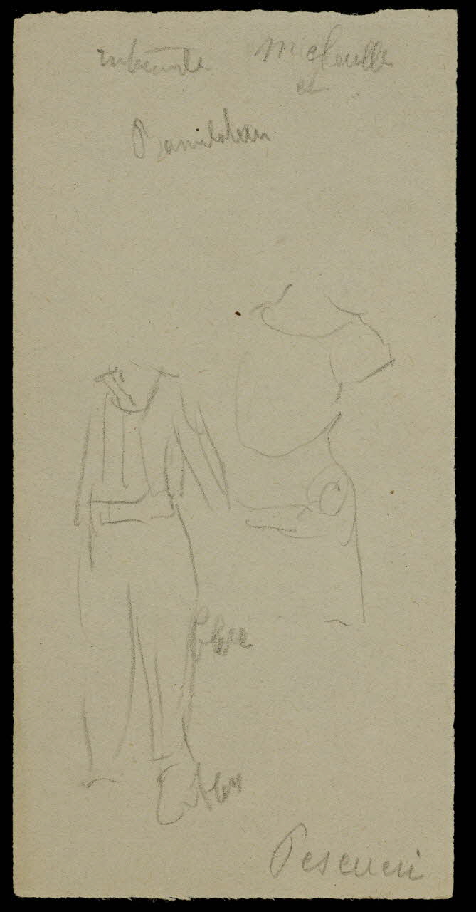 partie d'un ensemble de dessins Pescucci 1968.102.2436.4 Photo Mucem