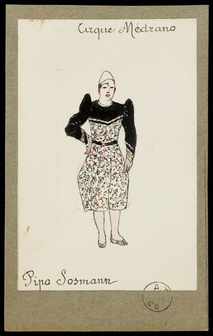 partie d'un ensemble de dessins Pipo Sosmann 1968.102.2438 Photo Mucem