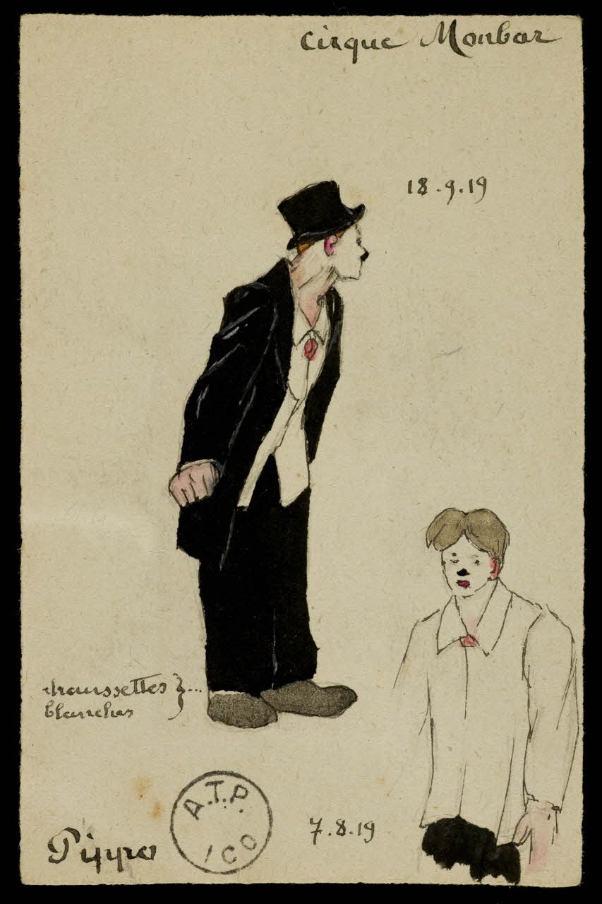 partie d'un ensemble de dessins Pippo 1968.102.2439.1 Photo Mucem