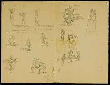 partie d'un ensemble de dessins Abex = Androclès 1968.102.244.2  Photo Mucem