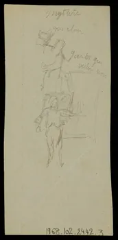 partie d'un ensemble de dessins Les Pison 1968.102.2442.3 Photo Mucem