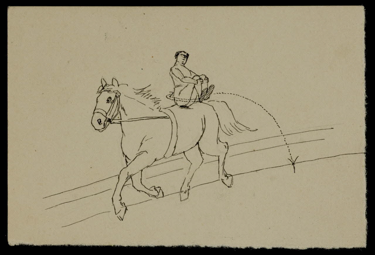 partie d'un ensemble de dessins Rieffenach 1968.102.2443.6 Photo Mucem