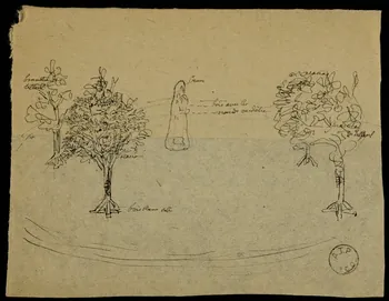 partie d'un ensemble de dessins Piste de cirque 1968.102.2443.9  Photo Mucem