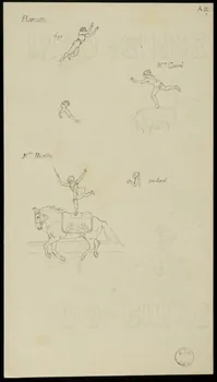 partie d'un ensemble de dessins Pissiutti  Mlle Bertie 1968.102.2444.18 Photo Mucem