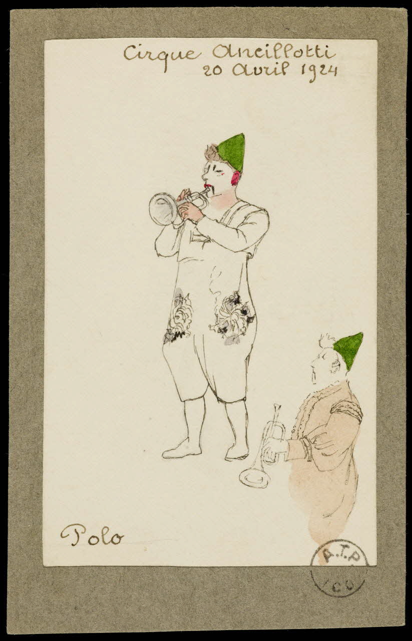 partie d'un ensemble de dessins Polo 1968.102.2463 Photo Mucem