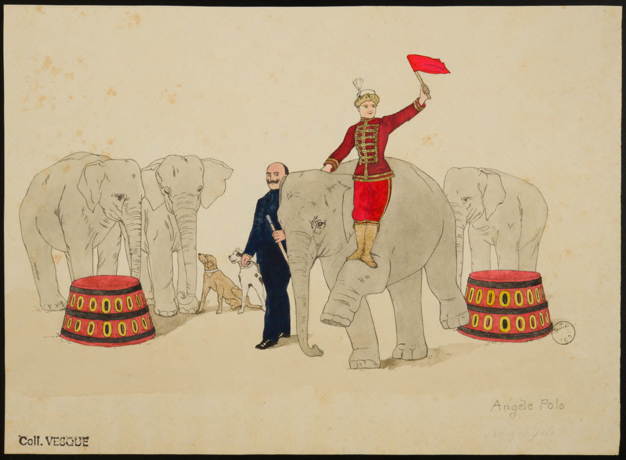 partie d'un ensemble de dessins Angèle Polo 1968.102.2466 Photo Mucem