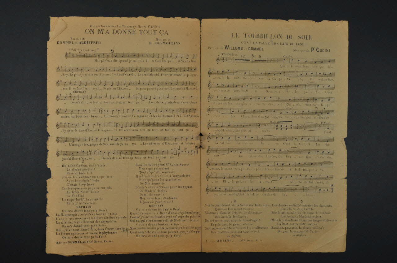 chanson petit format 1965.152.43 Photo Mucem