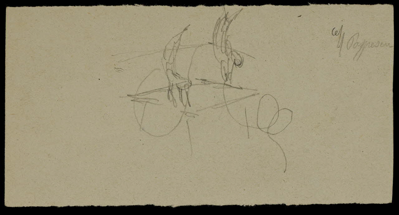 partie d'un ensemble de dessins Poppescu 1968.102.2480.3 Photo Mucem