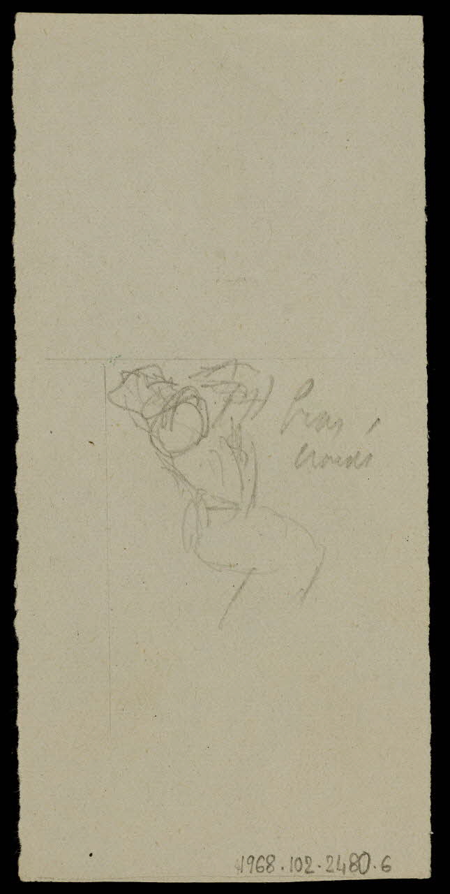 partie d'un ensemble de dessins Silhouette 1968.102.2480.6 Photo Mucem