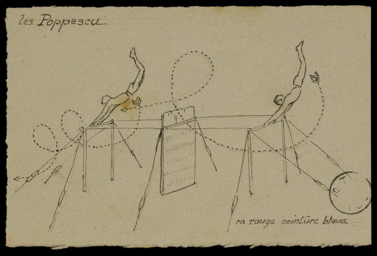 partie d'un ensemble de dessins Les Poppescu 1968.102.2482.2 Photo Mucem