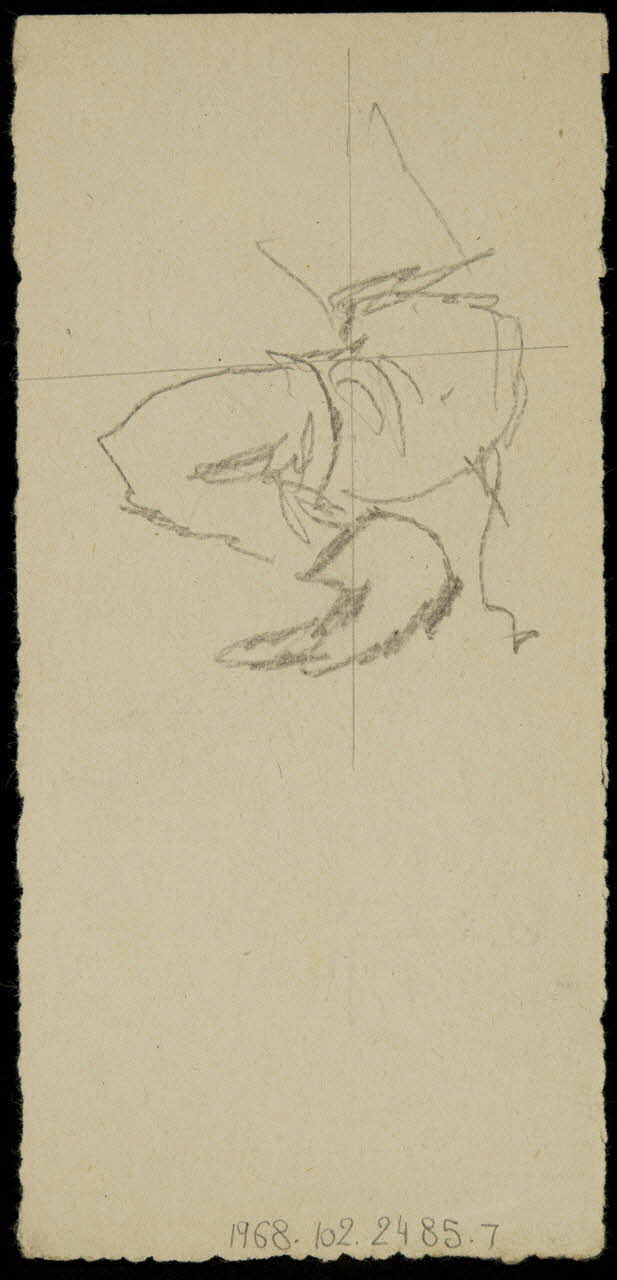 partie d'un ensemble de dessins Masque de cheval 1968.102.2485.7 Photo Mucem