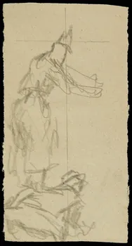 partie d'un ensemble de dessins Deux clowns 1968.102.2487.20 Photo Mucem