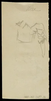 partie d'un ensemble de dessins Croquis de costume 1968.102.2487.26 Photo Mucem