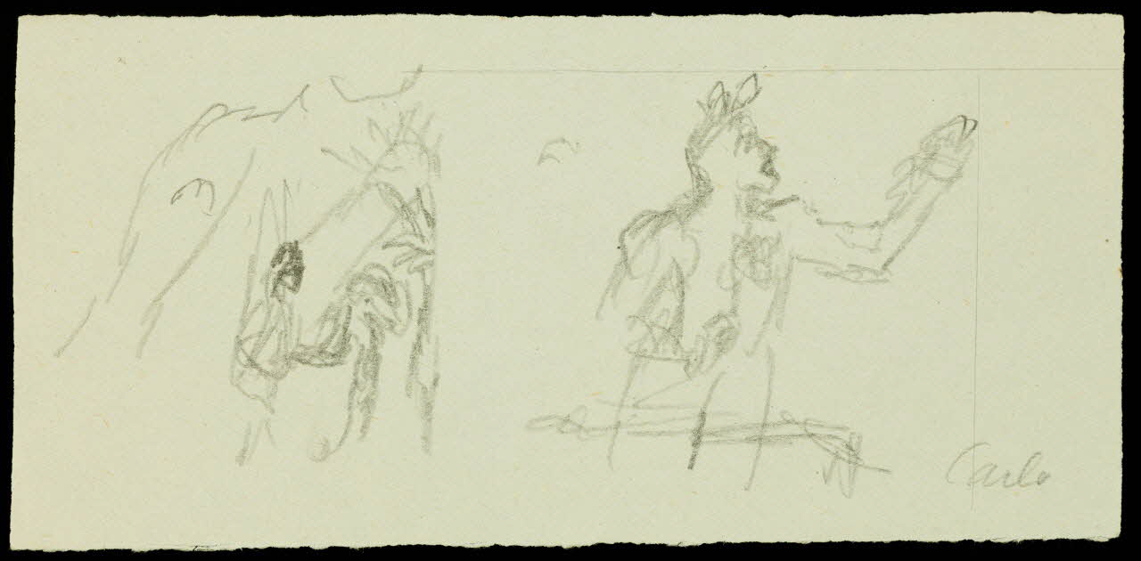 partie d'un ensemble de dessins Carlo 1968.102.2488.2 Photo Mucem