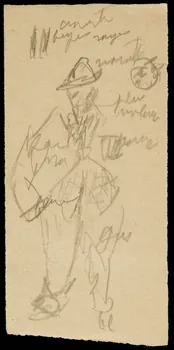 partie d'un ensemble de dessins Croquis d'homme 1968.102.2490.2 Photo Mucem