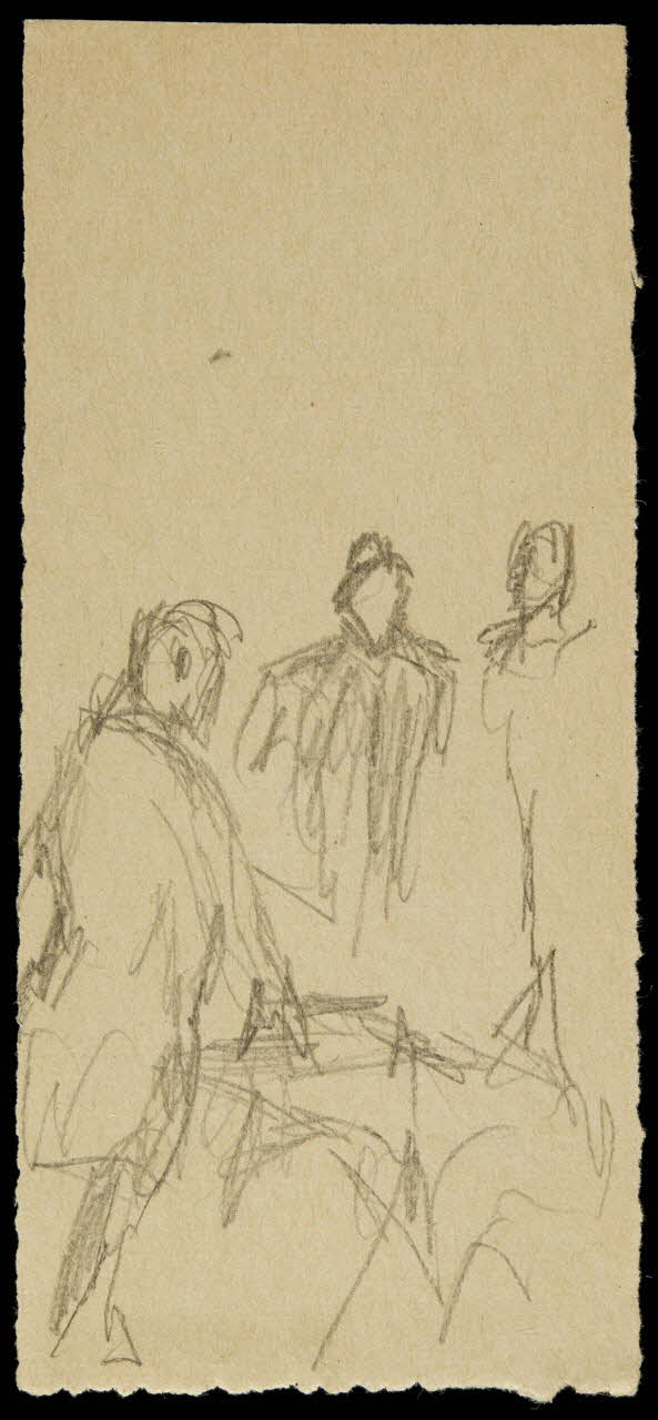 partie d'un ensemble de dessins Groupe d'hommes 1968.102.2490.21 Photo Mucem