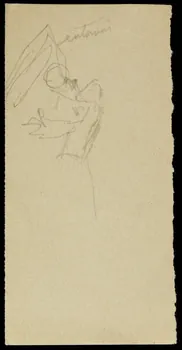 partie d'un ensemble de dessins Croquis d'hommes 1968.102.2490.28 Photo Mucem