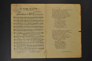 Léo Daniderff ; Emile Gilbert ; Georgel ; Resca ; Andrée Turcy ; Marjal ; Marthe Trémont chanson petit format 1911 1966.156.32 Photo Mucem