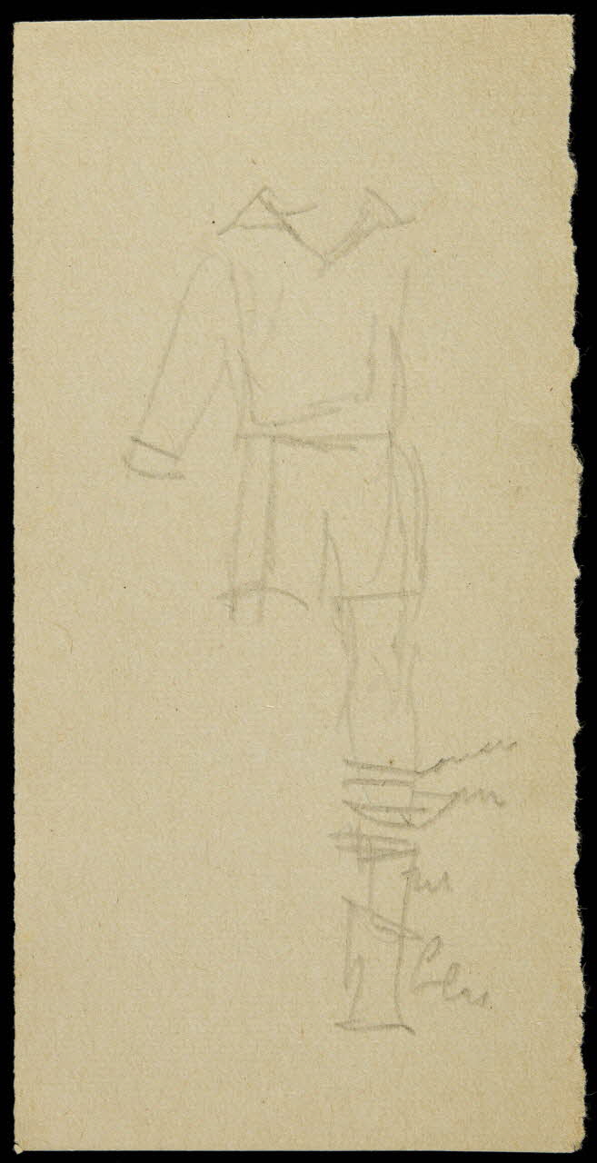 partie d'un ensemble de dessins Croquis de costume 1968.102.2490.29 Photo Mucem