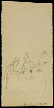 partie d'un ensemble de dessins Esquisse 1968.102.2490.41 Photo Mucem