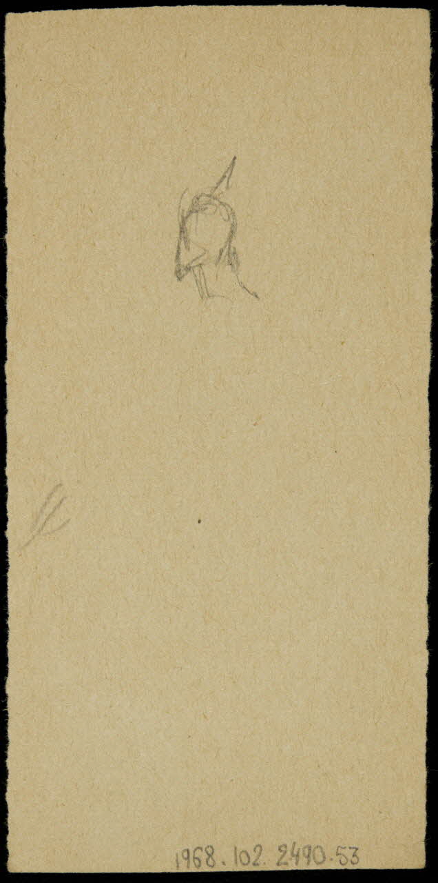 partie d'un ensemble de dessins Esquisse d'homme 1968.102.2490.53 Photo Mucem