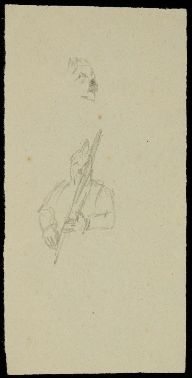 partie d'un ensemble de dessins Clown 1968.102.2490.56 Photo Mucem