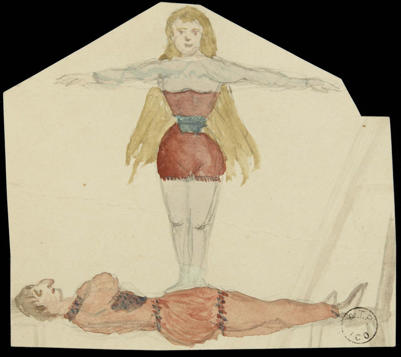 partie d'un ensemble de dessins Acrobates 1968.102.2502.11 Photo Mucem