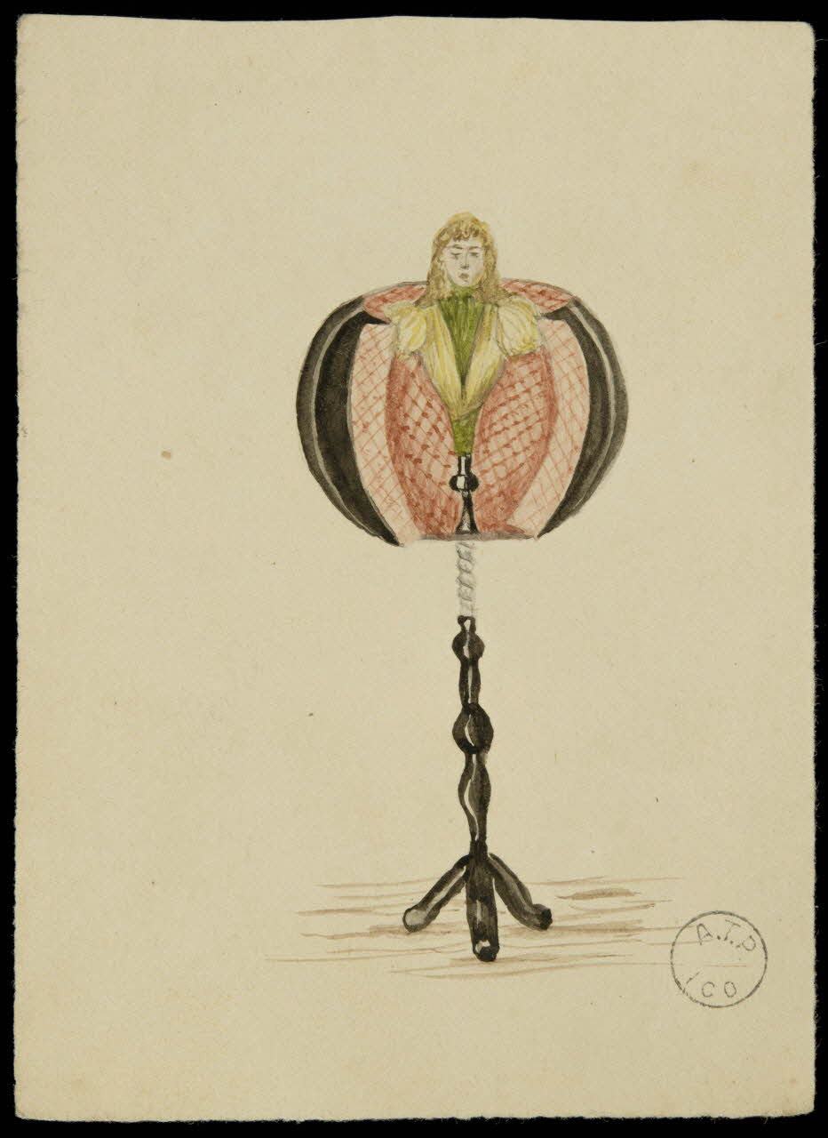 partie d'un ensemble de dessins Buste de femme 1968.102.2502.12 Photo Mucem