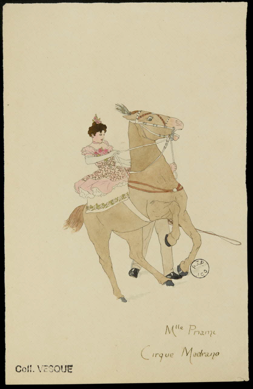 partie d'un ensemble de dessins Mlle Priami 1968.102.2503.1 Photo Mucem