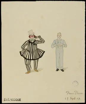 partie d'un ensemble de dessins Pierre Price 1968.102.2505 Photo Mucem