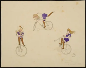partie d'un ensemble de dessins Les Proveanus  Cirque Medrano  19 Septembre 1907 1968.102.2507.2 Photo Mucem