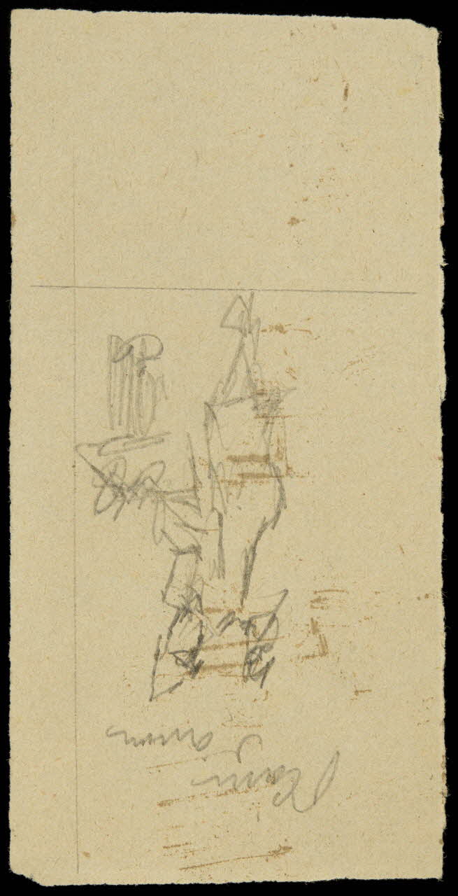 partie d'un ensemble de dessins Esquisses de personnages 1968.102.2508.2 Photo Mucem