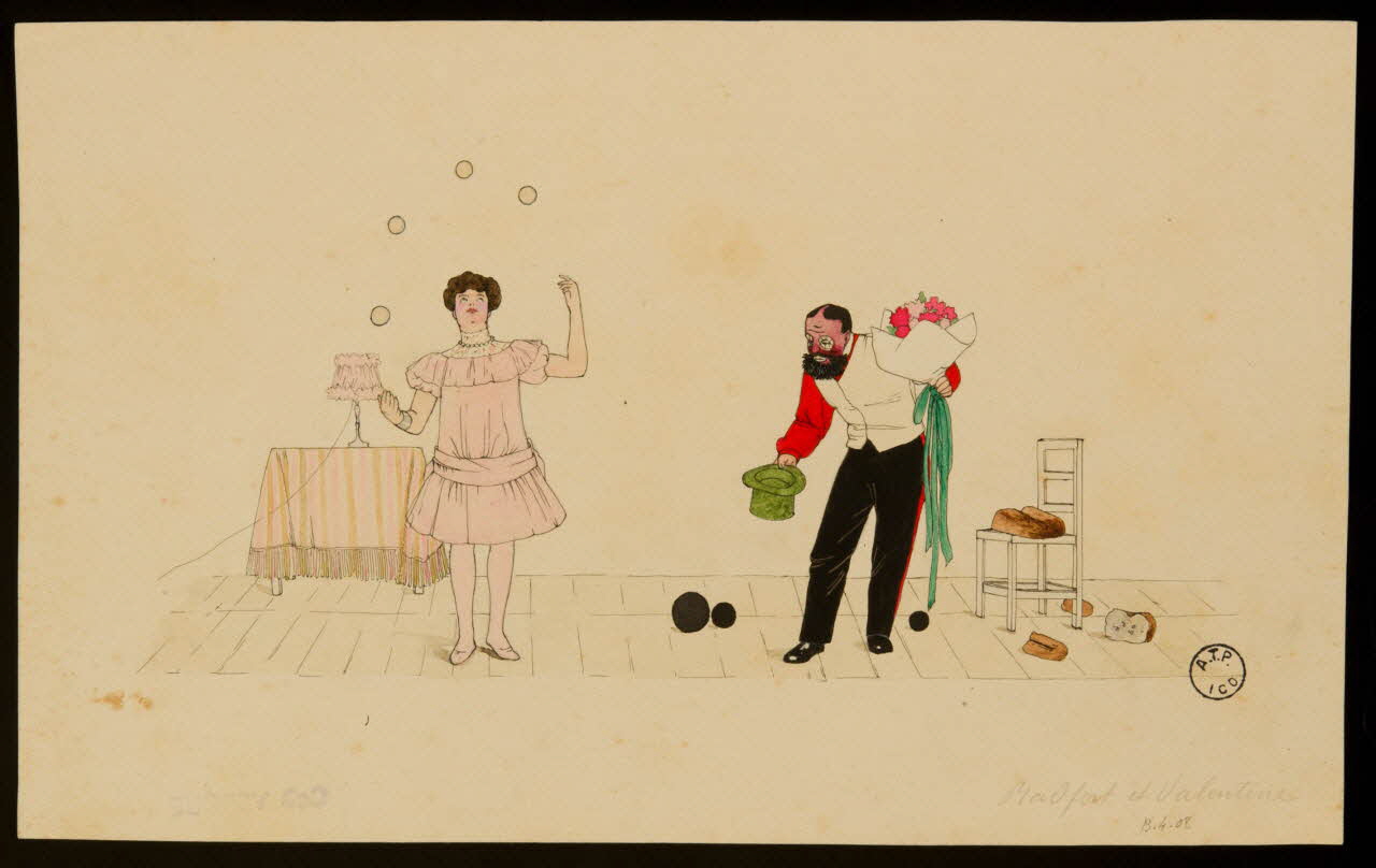 partie d'un ensemble de dessins Radforf et Valentine 1968.102.2515 Photo Mucem