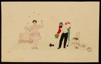 partie d'un ensemble de dessins Radforf et Valentine 1968.102.2515 Photo Mucem