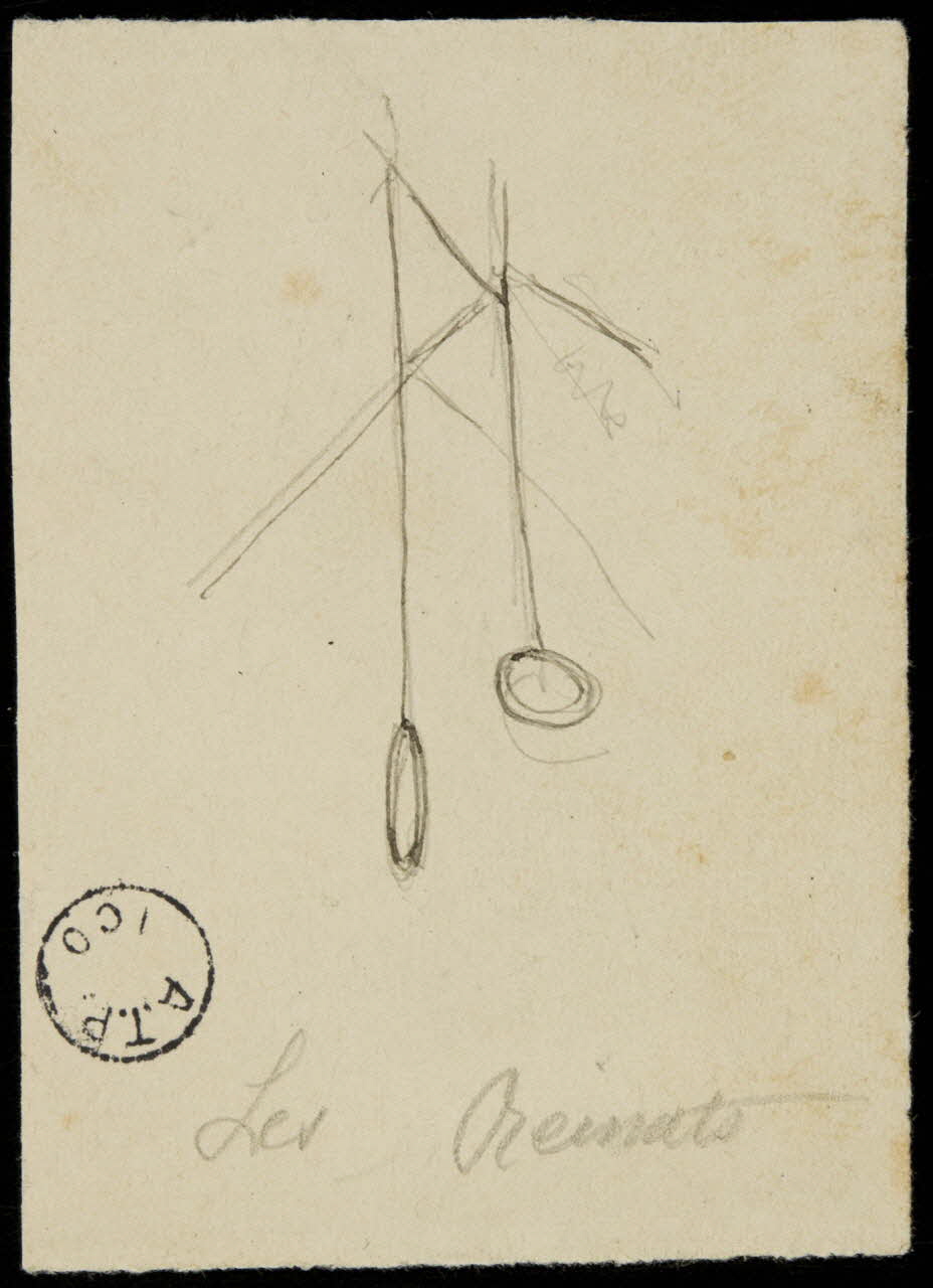 partie d'un ensemble de dessins Les Reinats 1968.102.2517 Photo Mucem