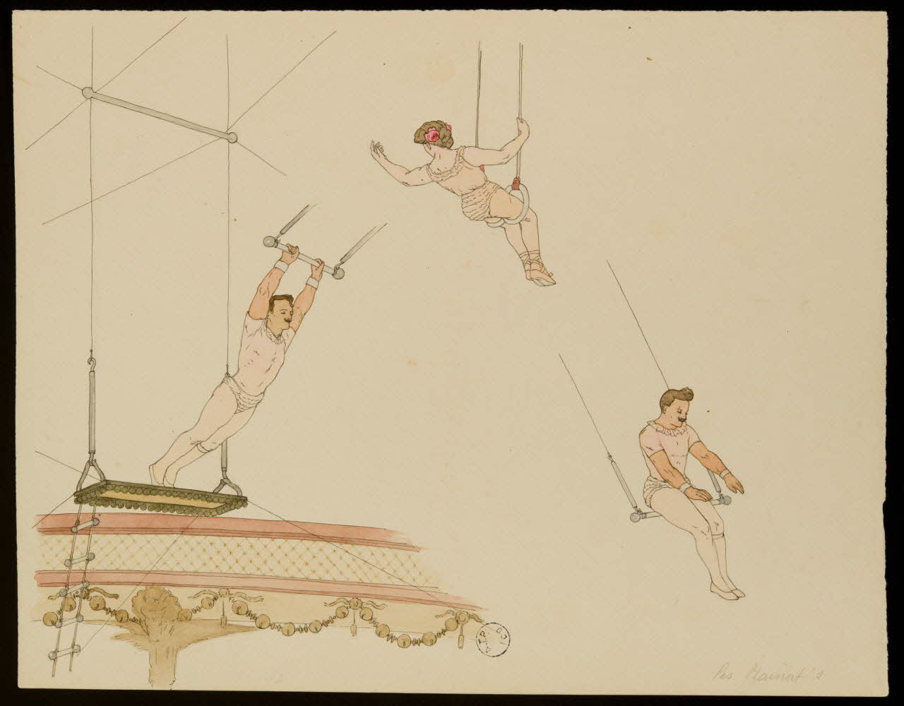 partie d'un ensemble de dessins les Rainat's 1968.102.2524 Photo Mucem