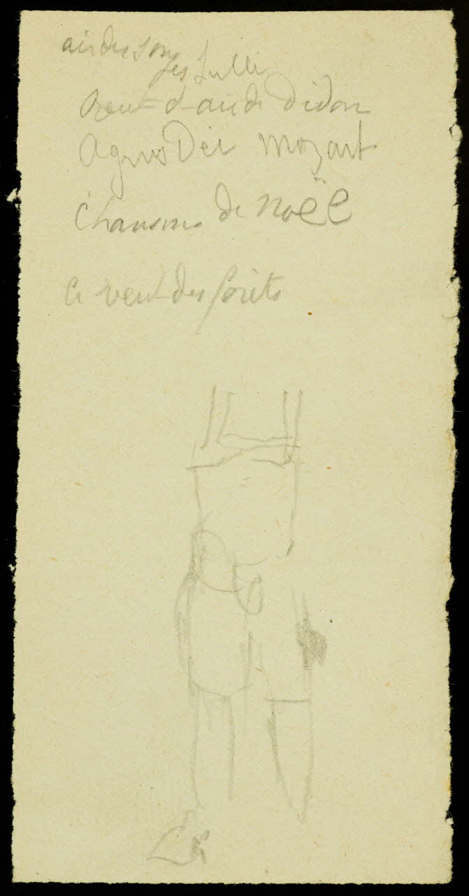 partie d'un ensemble de dessins Silhouette 1968.102.2527.15 Photo Mucem