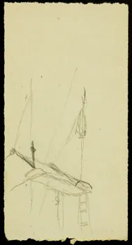 partie d'un ensemble de dessins Installation pour les acrobates 1968.102.2527.16 Photo Mucem