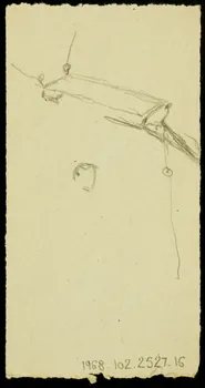 partie d'un ensemble de dessins Installation pour les acrobates 1968.102.2527.16 Photo Mucem