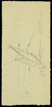 partie d'un ensemble de dessins Installation pour les acrobates 1968.102.2527.17 Photo Mucem