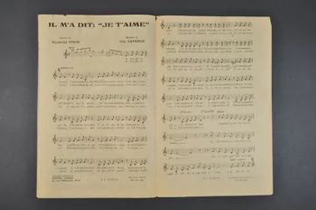 Guy Lafarge ; Raymond Vincy ; Lisette Jambel ; Joubert chanson petit format 1945 1965.152.57 Photo Mucem