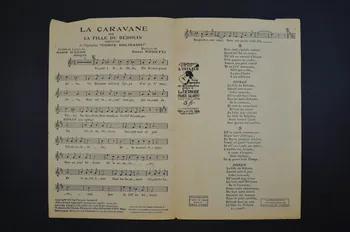 Raoul Moretti ; André Barde ; Georges Milton ; Francis F. Salabert chanson petit format 1927 1965.152.59 Photo Mucem