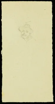 partie d'un ensemble de dessins Tête d'homme portant un chapeau 1968.102.2548.17 Photo Mucem