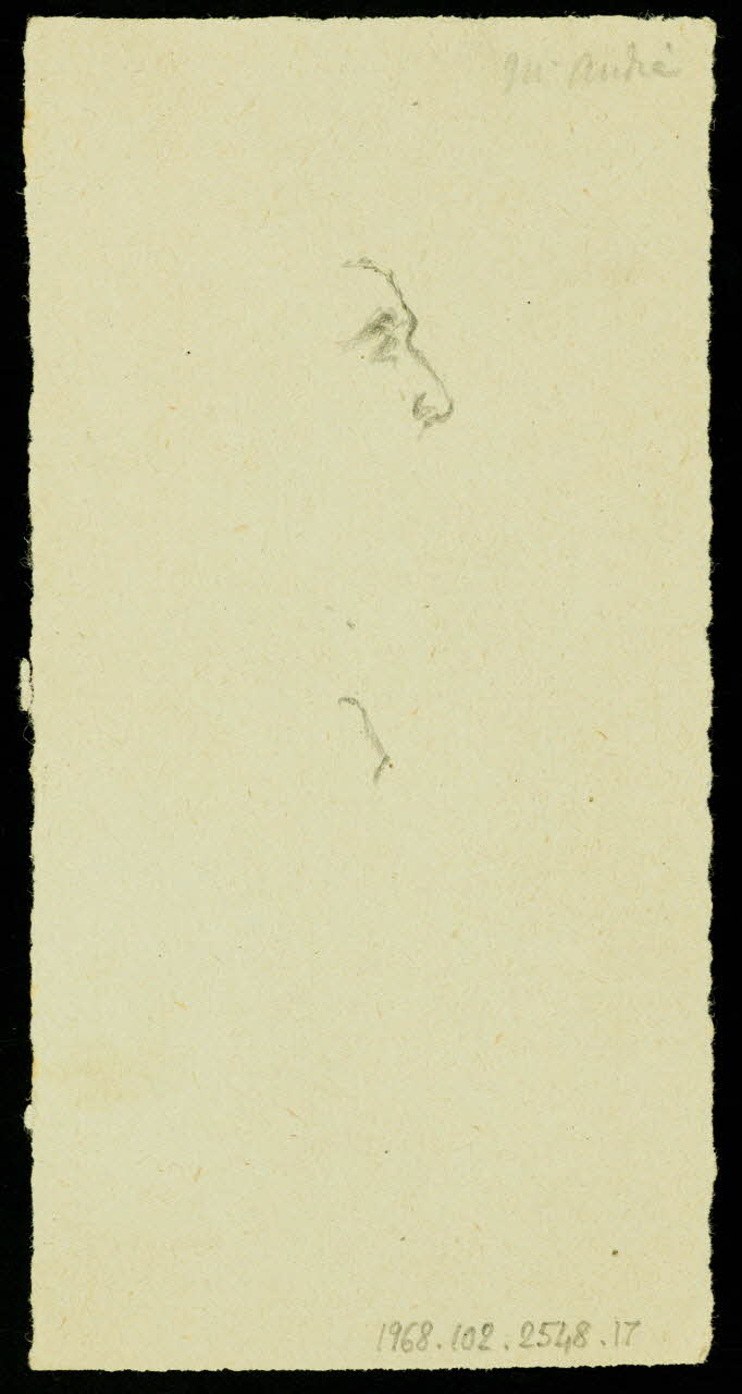 partie d'un ensemble de dessins Tête d'homme portant un chapeau 1968.102.2548.17 Photo Mucem