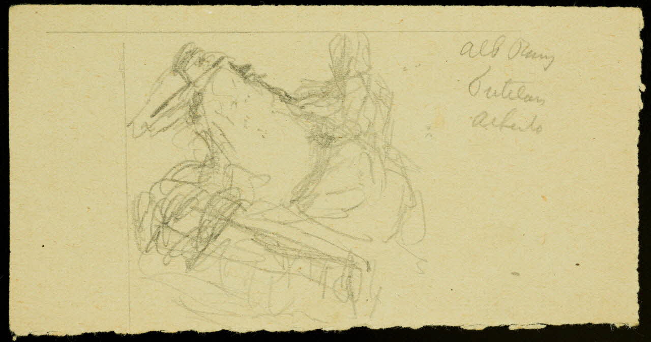 partie d'un ensemble de dessins Alb Rancy  Futelais 1968.102.2549.12 Photo Mucem